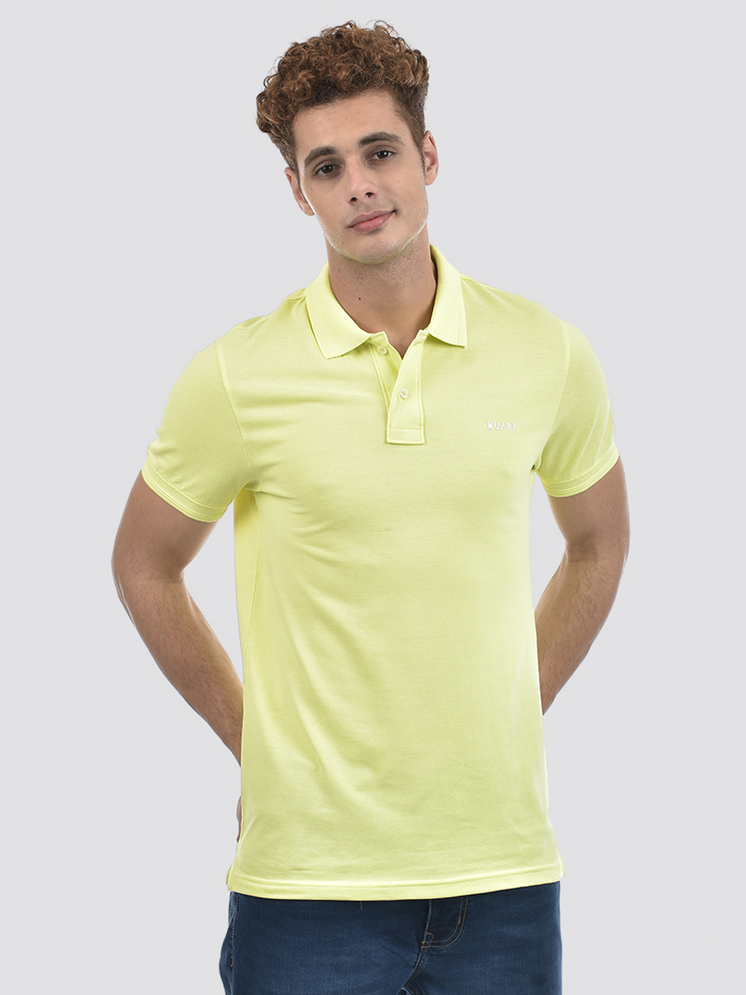Numero Uno Men Green Polo T-Shirt